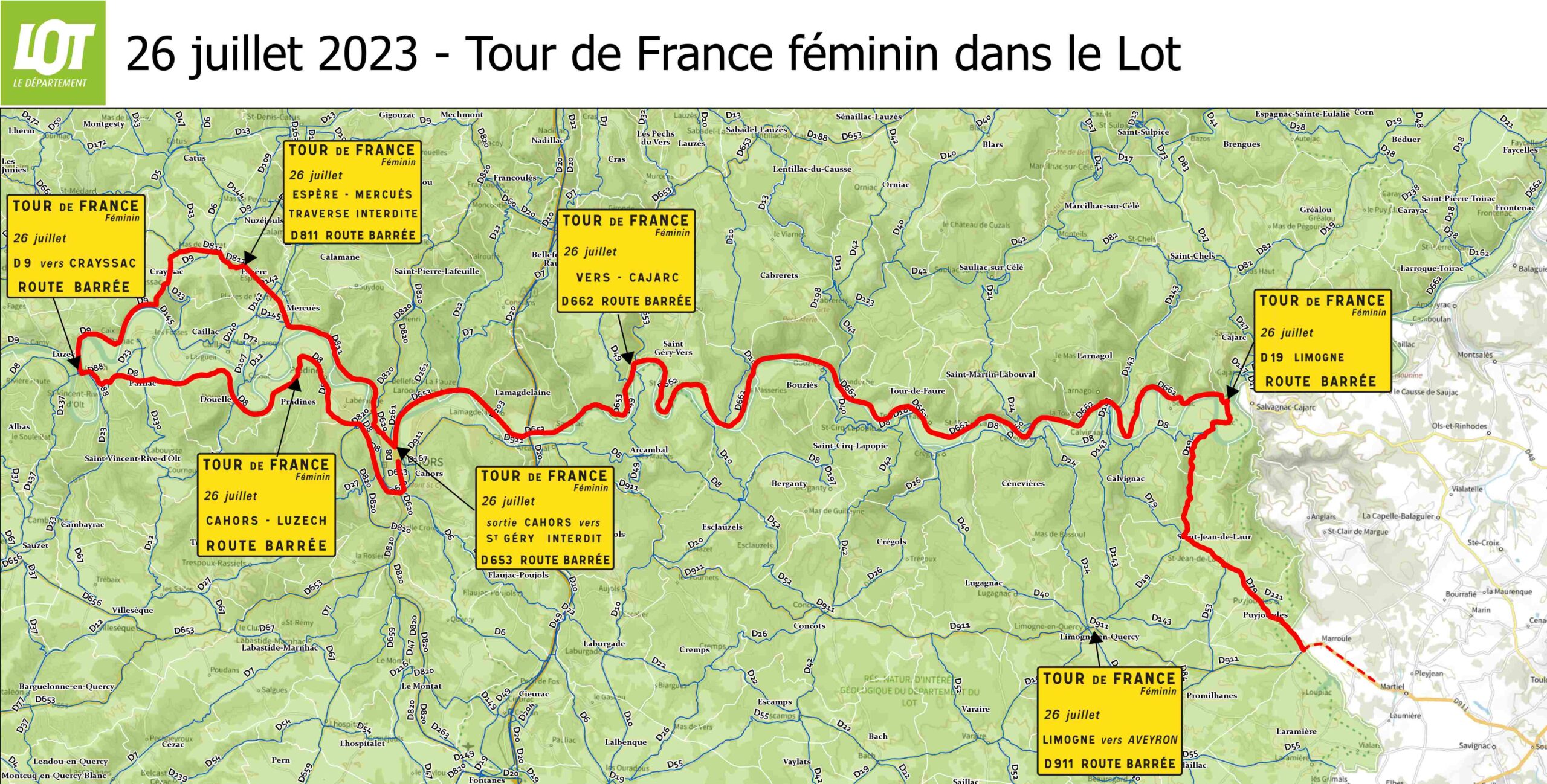 Tour de France Femmes dans le Lot Quelles conséquences sur la